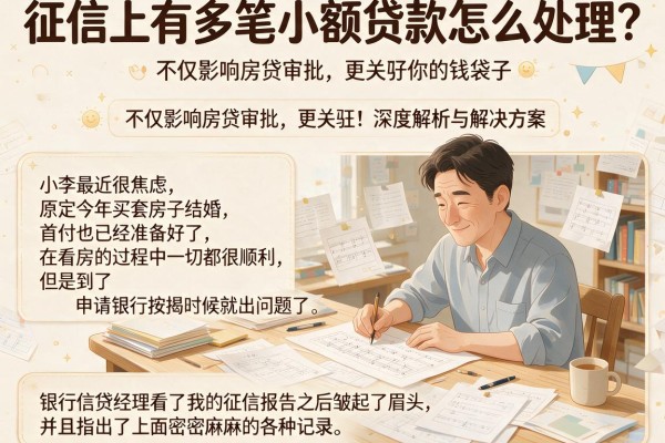 征信上有多笔小额贷款怎么处理？不仅影响房贷审批，更关乎你的钱袋子，深度解析与解决方案
