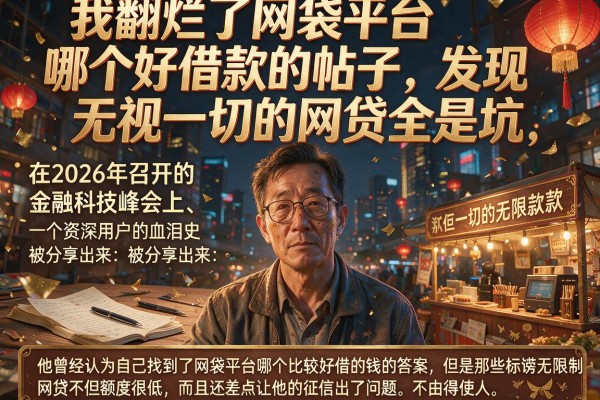 我翻烂了网袋平台哪个好借款的帖子，发现无视一切的网贷全是坑