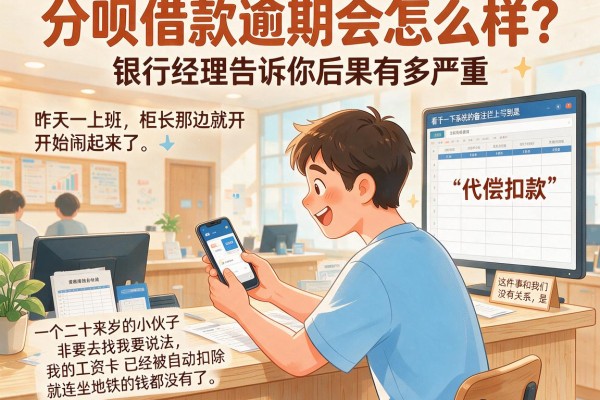 分呗借款逾期会怎么样?银行经理告诉你后果有多严重