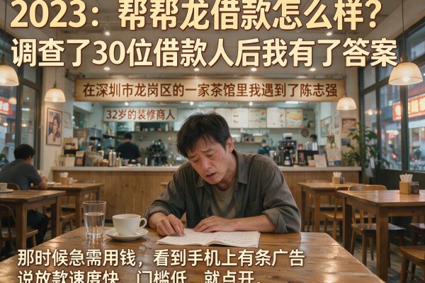 帮帮龙借款怎么样？调查了30位借款人后我有了答案