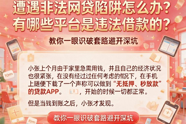 遭遇非法网贷陷阱怎么办？有哪些平台是违法借款的？教你一眼识破套路避开深坑