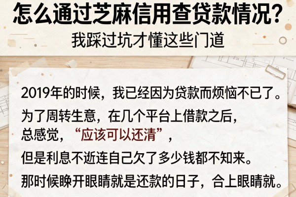 怎么通过芝麻信用查贷款情况？我踩过坑才懂这些门道