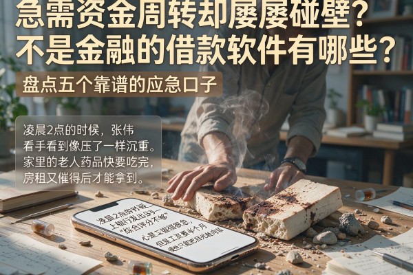 急需资金周转却屡屡碰壁？不是金融的借款软件有哪些？盘点五个靠谱的应急口子