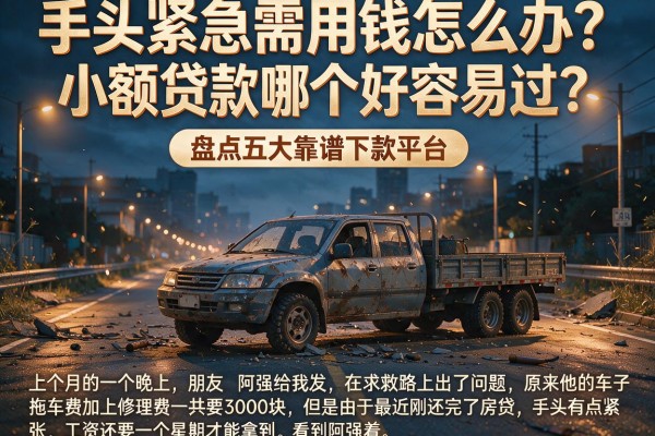 手头紧急需用钱怎么办？小额贷款哪个好容易过？盘点五大靠谱下款平台