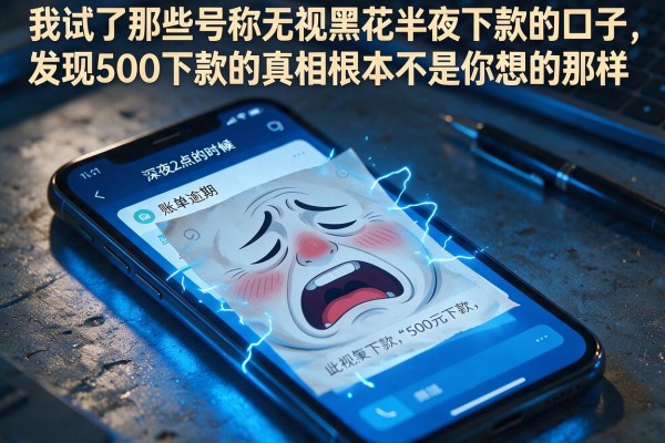 我试了那些号称无视黑花半夜下款的口子，发现500下款的真相根本不是你想的那样
