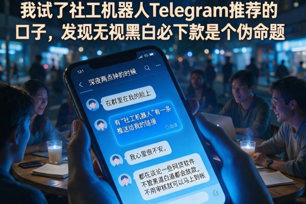 我试了社工机器人Telegram推荐的口子,发现无视黑白必下款是个伪命题