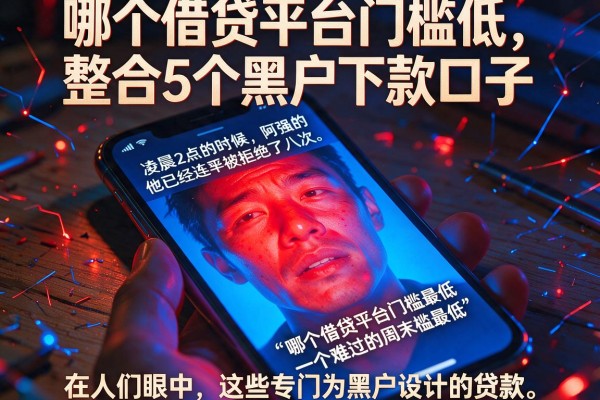 哪个借贷平台门槛低，整合5个黑户下款口子