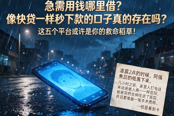急需用钱哪里借?像快贷一样秒下款的口子真的存在吗?这五个平台或许是你的救命稻草!