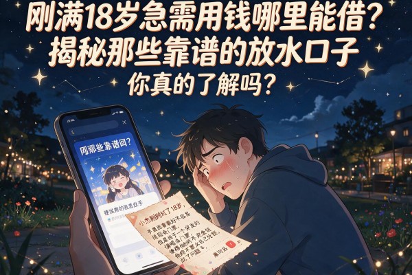 刚满18岁急需用钱哪里能借？揭秘那些靠谱的放水口子，你真的了解吗？