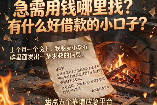 急需用钱哪里找？有什么好借款的小口子？盘点五个靠谱应急平台