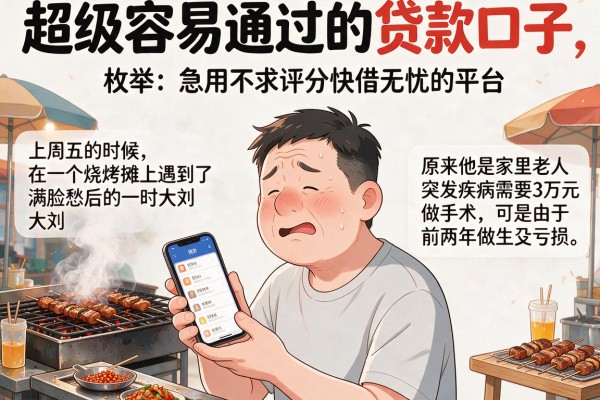超级容易通过的贷款口子，枚举五个急用不求评分快借无忧的平台