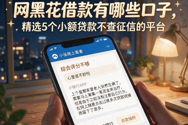 网黑花借款有哪些口子，精选5个小额贷款不查征信的平台