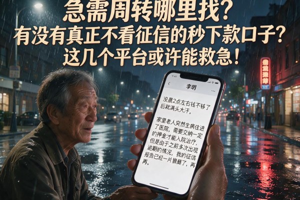 急需周转哪里找?有没有真正不看征信的秒下款口子?这几个平台或许能救急!