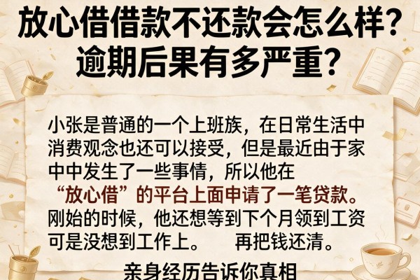 放心借借款不还款会怎么样？逾期后果有多严重？亲身经历告诉你真相