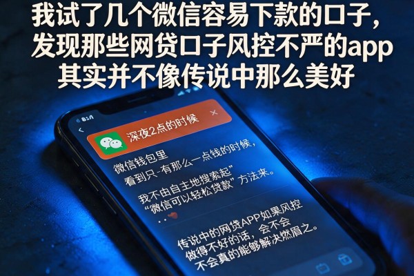 我试了几个微信容易下款的口子，发现那些网贷口子风控不严的app其实并不像传说中那么美好