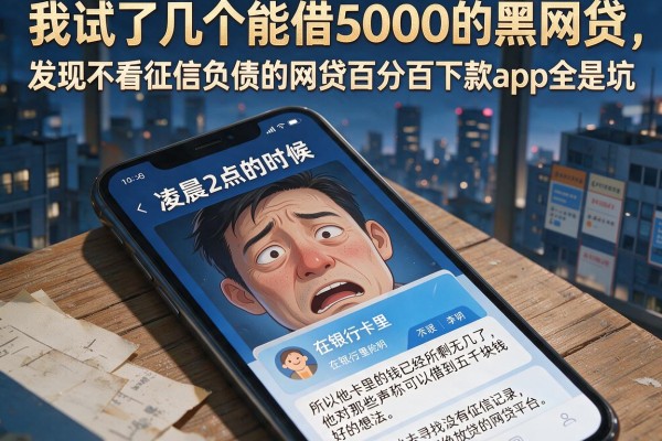 我试了几个能借5000的黑网贷，发现不看征信负债的网贷百分百下款app全是坑