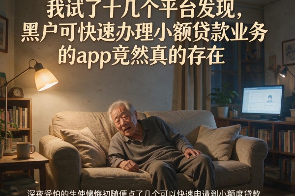 我试了十几个平台发现，黑户可快速办理小额贷款业务的app竟然真的存在
