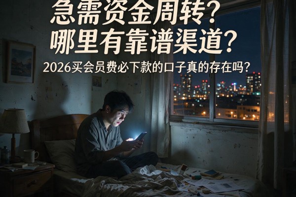 急需资金周转?哪里有靠谱渠道?2026买会员费必下款的口子真的存在吗?