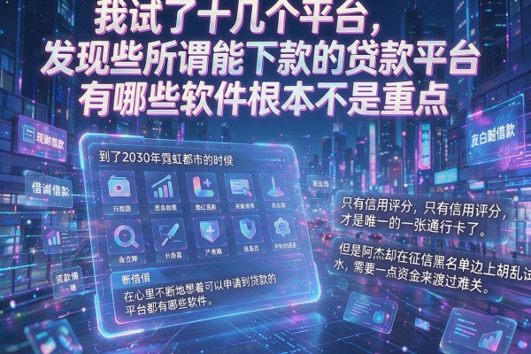 我试了十几个平台，发现那些所谓能下款的贷款平台有哪些软件根本不是重点