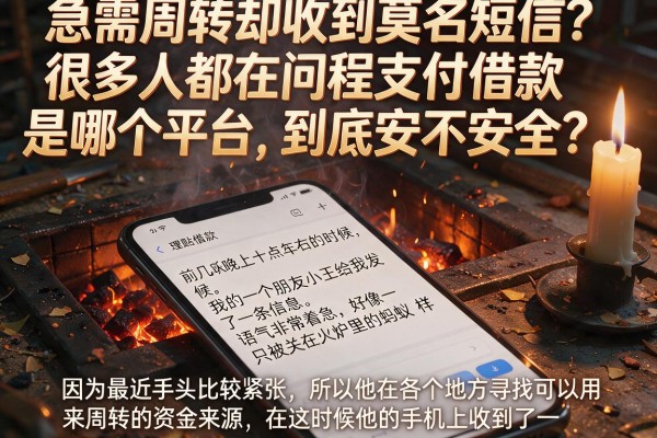 急需周转却收到莫名短信？很多人都在问程支付借款是哪个平台，到底安不安全？