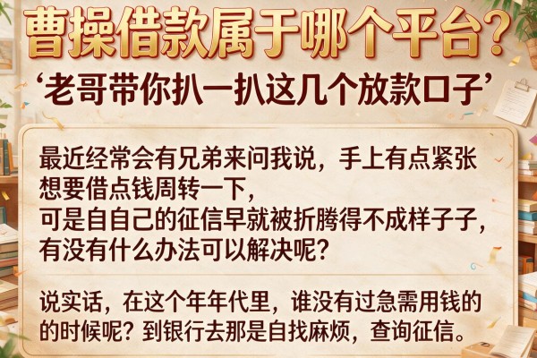曹操借款属于哪个平台？老哥带你扒一扒这几个放款口子