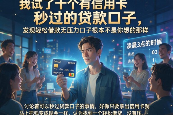 我试了十个有信用卡秒过的贷款口子，发现轻松借款无压力口子根本不是你想的那样