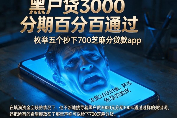 黑户贷3000分期百分百通过,枚举五个秒下700芝麻分贷款app