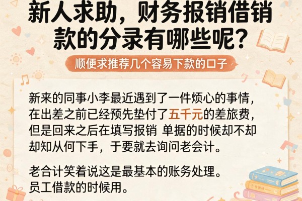 新人求助，财务报销借款的分录有哪些呢？顺便求推荐几个容易下款的口子