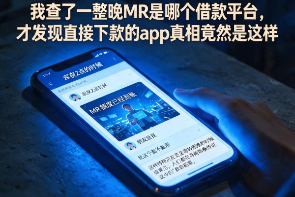 我查了一整晚MR是哪个借款平台，才发现直接下款的app真相竟然是这样