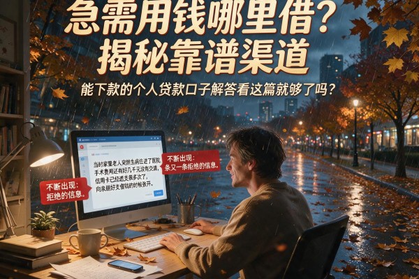 急需用钱哪里借？揭秘靠谱渠道，能下款的个人贷款口子解答看这篇就够了吗？