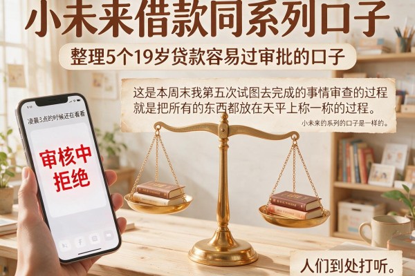 小未来借款同系列口子，整理5个19岁贷款容易过审批的口子