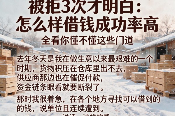 被拒3次才明白：怎么样借钱成功率高，全看你懂不懂这些门道