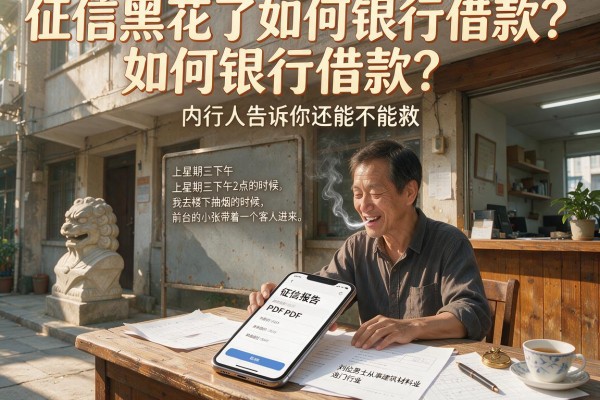 征信黑花了如何银行借款？内行人告诉你还能不能救