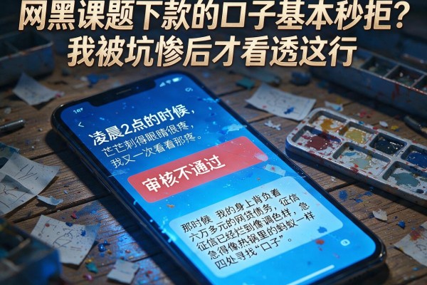 网黑课题下款的口子基本秒拒？我被坑惨后才看透这行