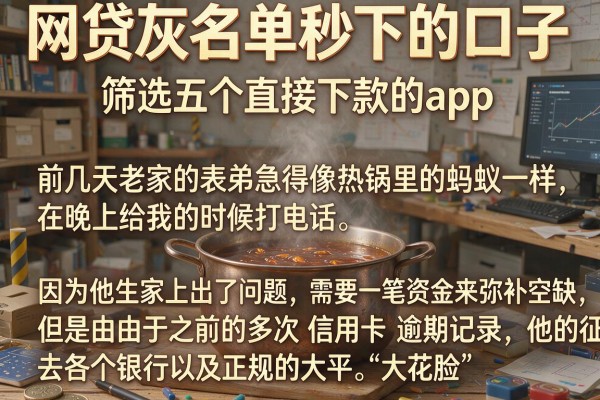 网贷灰名单秒下的口子，筛选五个直接下款的app