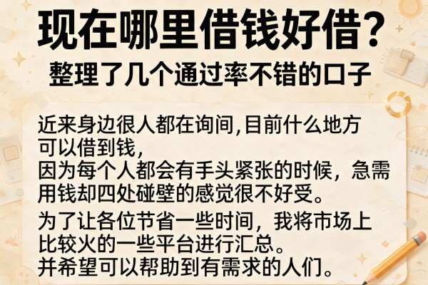 现在哪里借钱好借？整理了几个通过率不错的口子