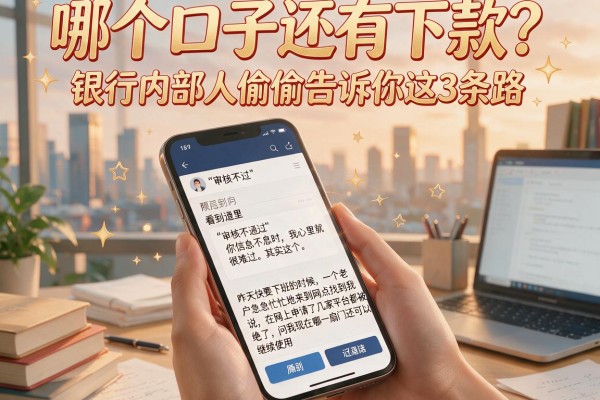 哪个口子还有下款？银行内部人偷偷告诉你这3条路