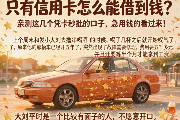 只有信用卡怎么能借到钱？亲测这几个凭卡秒批的口子，急用钱的看过来！