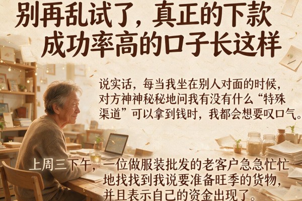 别再乱试了，真正的下款成功率高的口子长这样