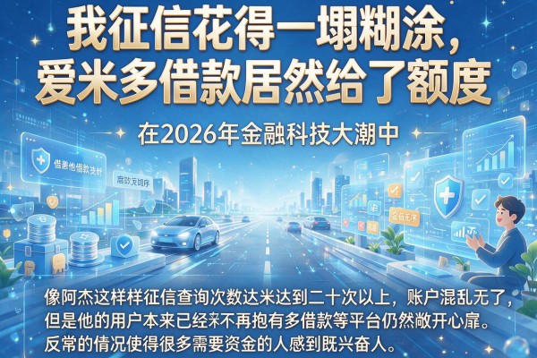 我征信花得一塌糊涂，爱米多借款居然给了额度