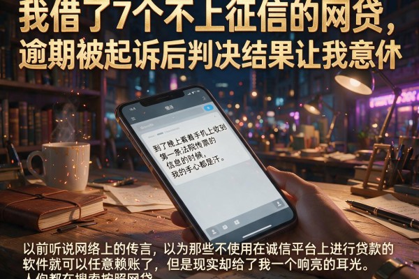 我借了7个不上征信的网贷，逾期被起诉后判决结果让我意外
