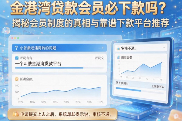 金港湾贷款会员必下款吗？揭秘会员制度的真相与靠谱下款平台推荐