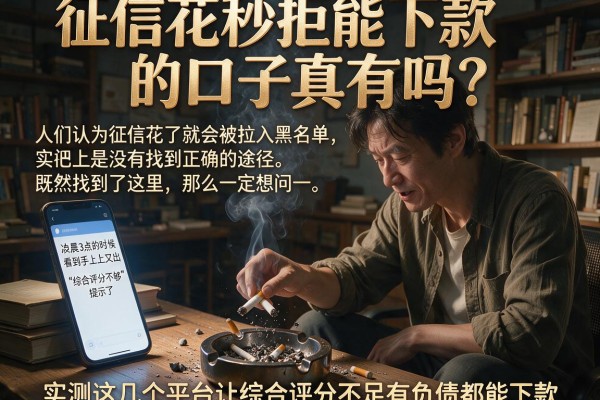 征信花秒拒能下款的口子真有吗?实测这几个平台让综合评分不足有负债都能下款