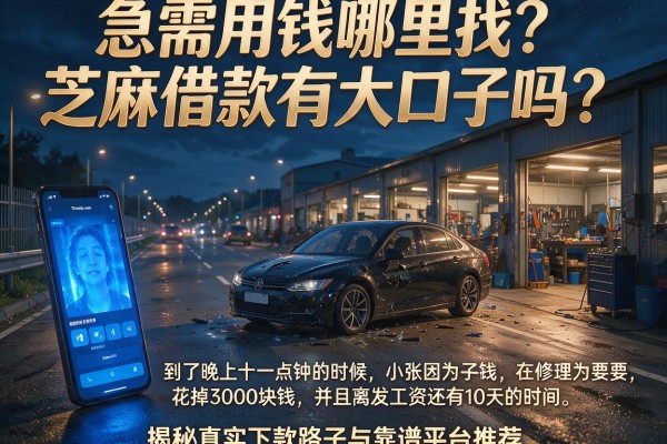 急需用钱哪里找？芝麻借款有大口子吗？揭秘真实下款路子与靠谱平台推荐
