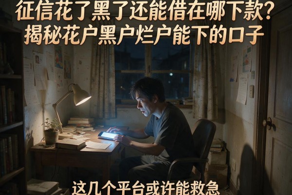 征信花了黑了还能借在哪下款？揭秘花户黑户烂户能下的口子，这几个平台或许能救急