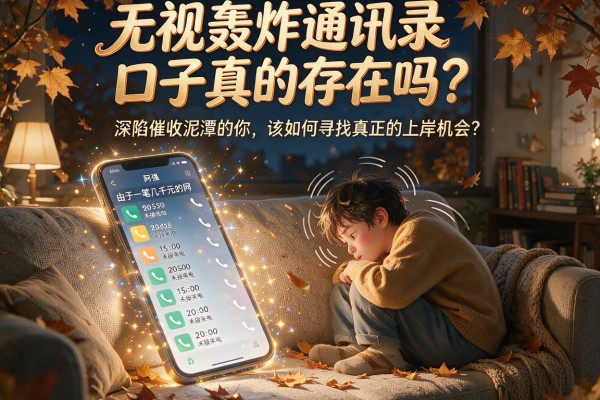 无视轰炸通讯录口子真的存在吗？深陷催收泥潭的你，该如何寻找真正的上岸机会？