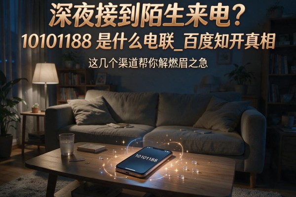 深夜接到陌生来电?10101188是什么电联_百度知道为你揭开真相,这几个渠道帮你解燃眉之急