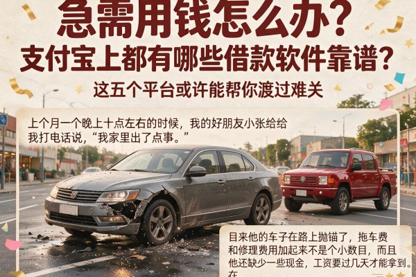 急需用钱怎么办？支付宝上都有哪些借款软件靠谱？这五个平台或许能帮你渡过难关