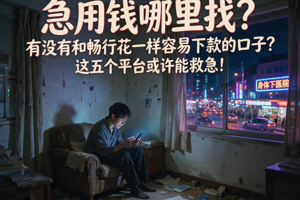 急用钱哪里找？有没有和畅行花一样容易下款的口子？这五个平台或许能救急！