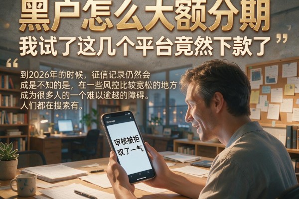 黑户怎么大额分期,我试了这几个平台竟然下款了